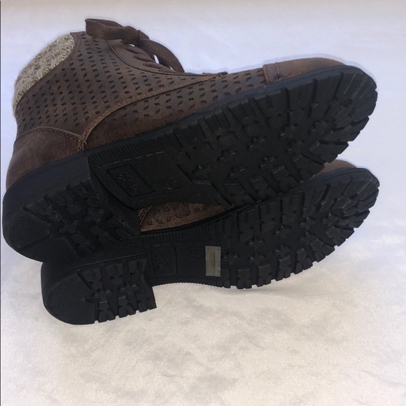 New Justice Sweater Knit Perforated Hiking Boots Size 12 - Picture 8 of 15